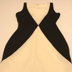 Black & white midi dress